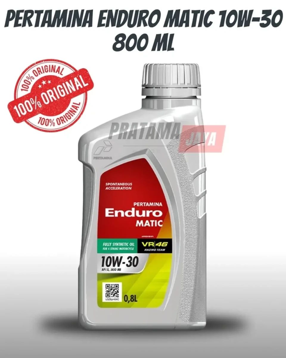 Oli Mesin Pertamina Enduro Matic 10W-30 (0.8 Liter)